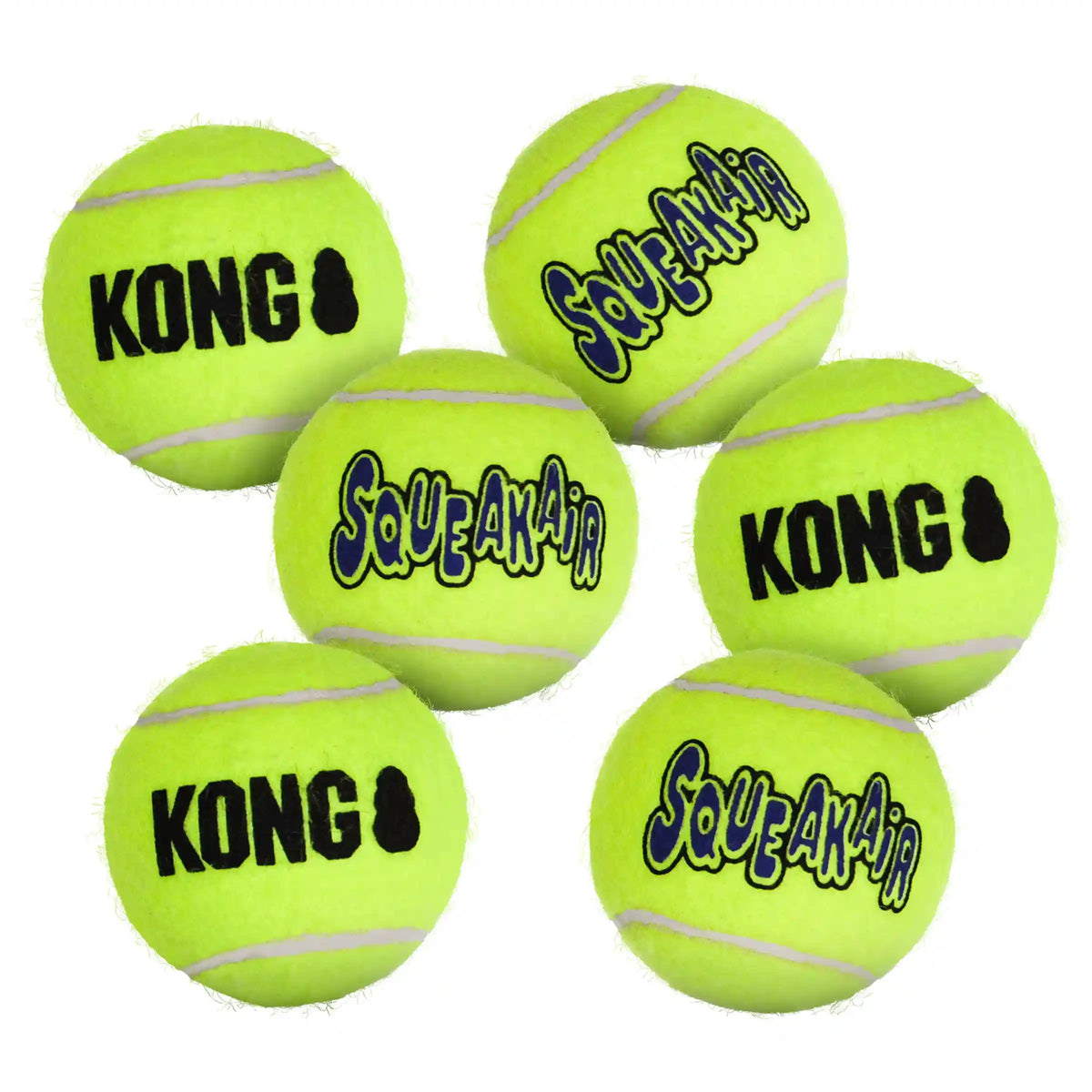 SqueakAir Balls Medium, 6 Pack